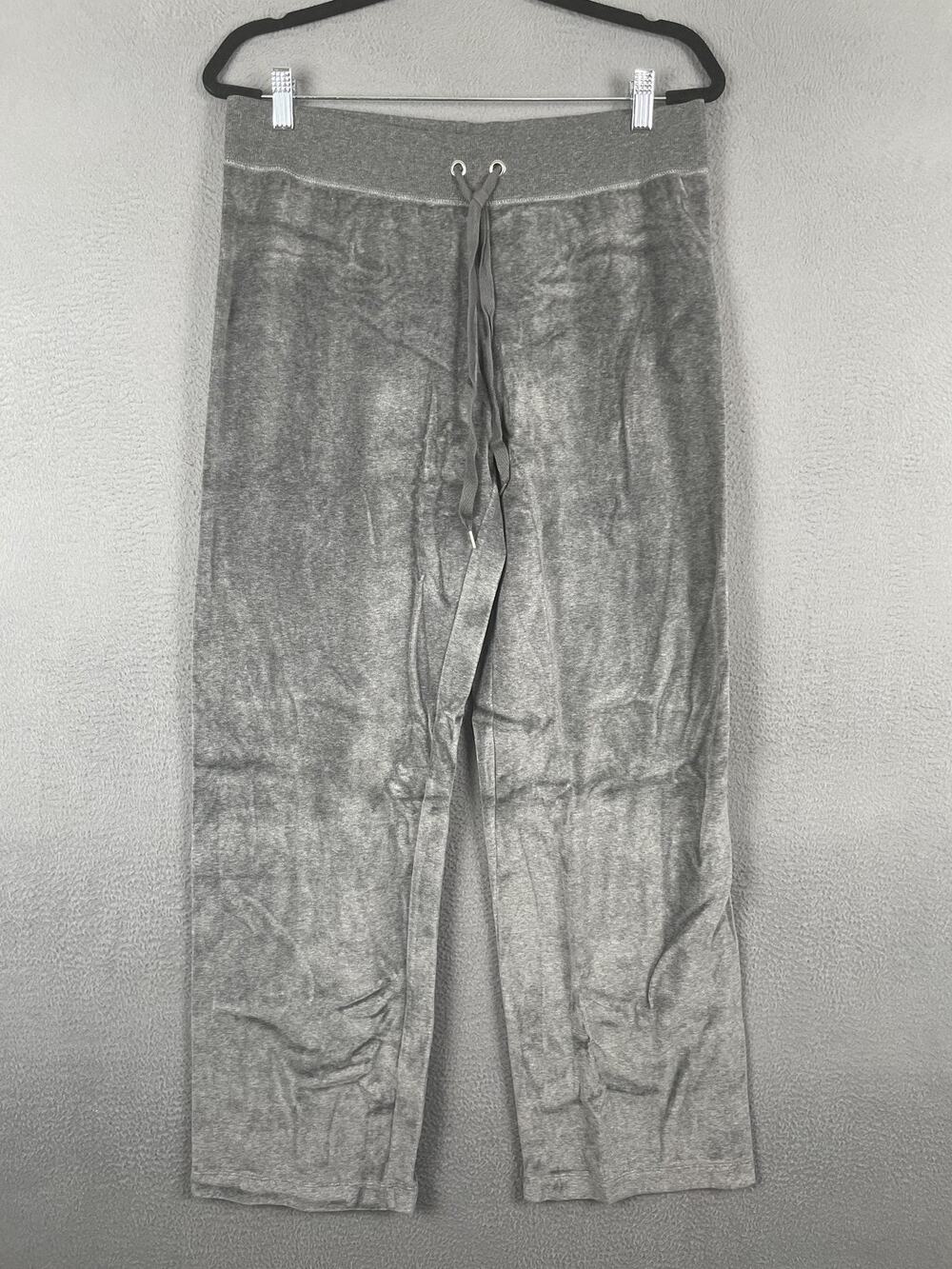 Victoria's Secret Supermodel Essentials Pants Womens M Gray Sweatpants Velour